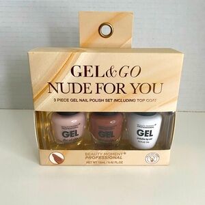 2/$20 Gel N Go “Nude For You” 3-Piece Gel Nail Polish Set